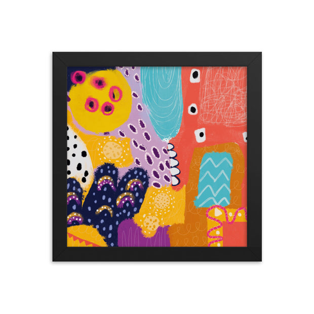 Abstract Framed poster