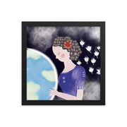 Woman Earth Framed Poster