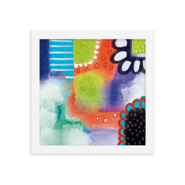 Abstract DIG Colours Framed poster