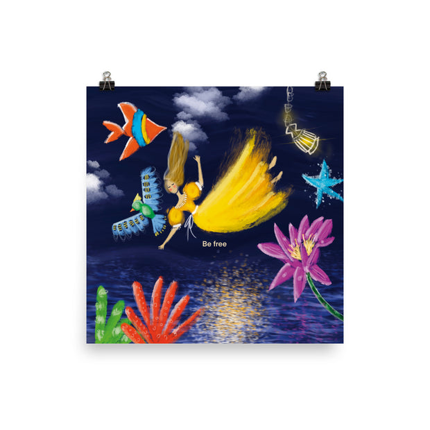 Birds and Fish Dream Poster