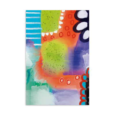 Abstract DIG Colours Standard Postcard